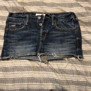 Jean mini skirt